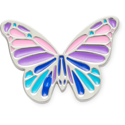 Women / Men Crocs - Multi Purple Butterfly Jibbitz Shoe Charm