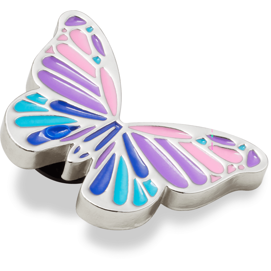 Women / Men Crocs - Multi Purple Butterfly Jibbitz Shoe Charm