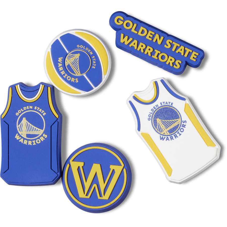 Women / Men Crocs - NBA Golden State Warriors 5 Pack Jibbitz™ charms