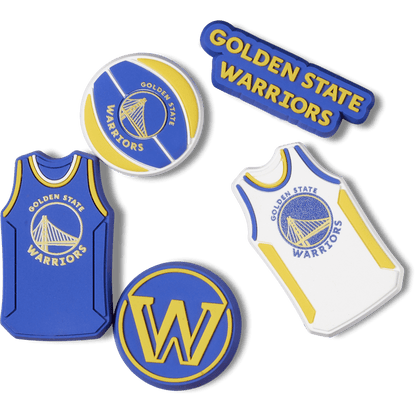 Women / Men Crocs - NBA Golden State Warriors 5 Pack Jibbitz™ charms