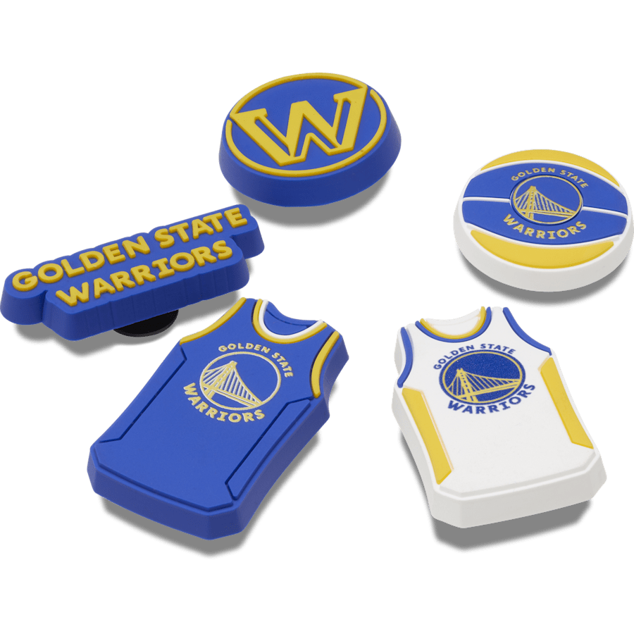Women / Men Crocs - NBA Golden State Warriors 5 Pack Jibbitz™ charms