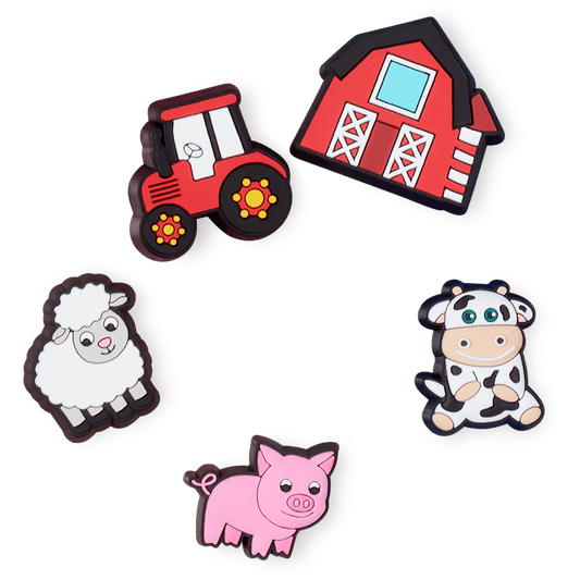 Women / Men / Kids Crocs - Cutesey Farm Animal 5 Pack Jibbitz Shoe Charm