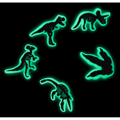 Women / Men Crocs - Glow In The Dark Dino 5 Pack Jibbitz Shoe Charm