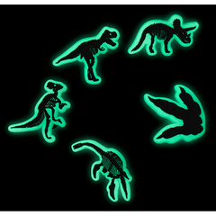 Crocs Glow In The Dark Dino 5 Pack Jibbitz Shoe Charm Women|Men|Jibbitz™ Charms