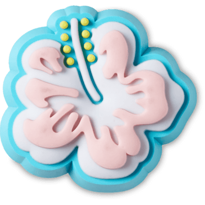 Women / Men Crocs - Blue Hibiscus Jibbitz™ charms