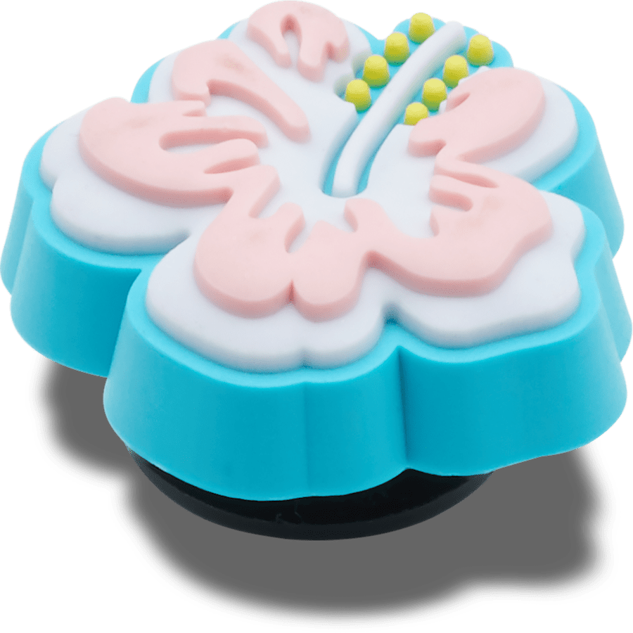Women / Men Crocs - Blue Hibiscus Jibbitz™ charms
