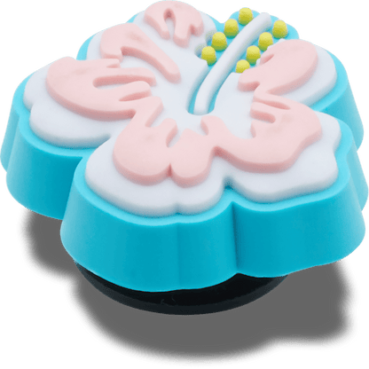 Women / Men Crocs - Blue Hibiscus Jibbitz™ charms