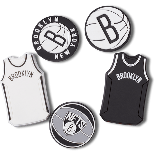Women / Men Crocs - NBA Brooklyn Nets 5 Pack Jibbitz™ charms