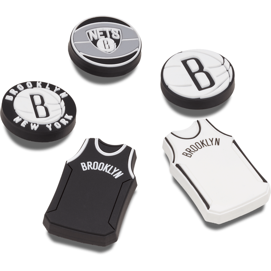 Women / Men Crocs - NBA Brooklyn Nets 5 Pack Jibbitz™ charms