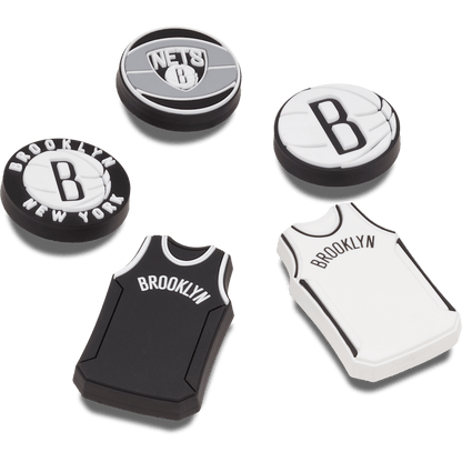 Women / Men Crocs - NBA Brooklyn Nets 5 Pack Jibbitz™ charms
