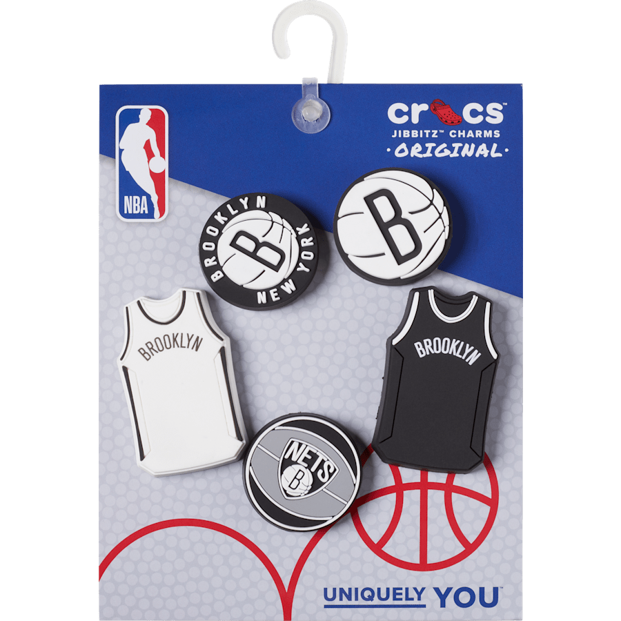 Women / Men Crocs - NBA Brooklyn Nets 5 Pack Jibbitz™ charms