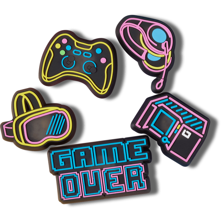 Women / Men Crocs - Lights Up Neon Gamer 5 Pack Jibbitz™ charms