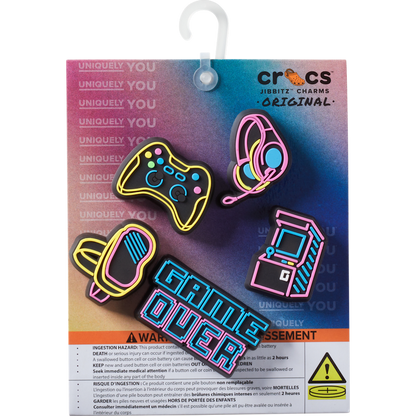 Women / Men Crocs - Lights Up Neon Gamer 5 Pack Jibbitz™ charms