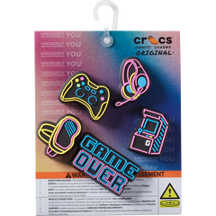 Crocs Lights Up Neon Gamer 5 Pack Jibbitz™ charms Women|Men|Jibbitz™ Charms