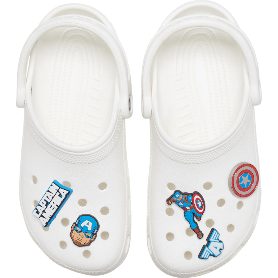 Women / Men / Kids Crocs - Captain America 5 Pack Jibbitz™ charms