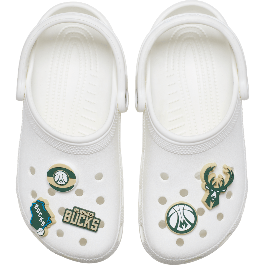 Women / Men Crocs - NBA Milwaukee Bucks 5 Pack Jibbitz™ charms