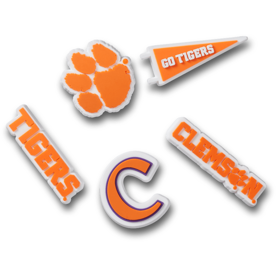 Women / Men / Kids Crocs - Clemson Univ 5 Pack Jibbitz™ charms