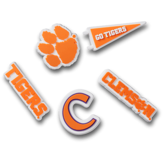 Women / Men / Kids Crocs - Clemson Univ 5 Pack Jibbitz™ charms