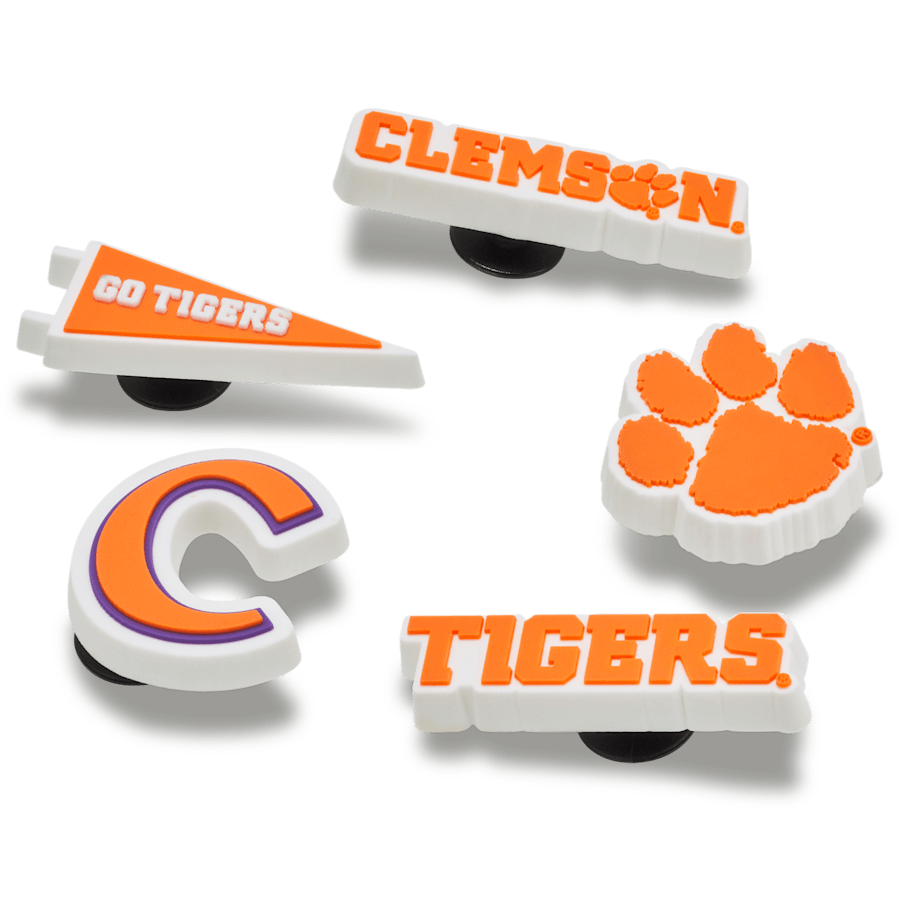 Women / Men / Kids Crocs - Clemson Univ 5 Pack Jibbitz™ charms