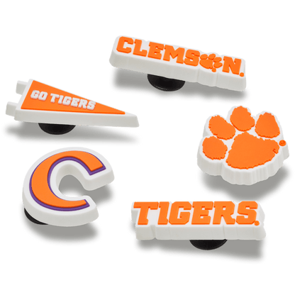 Women / Men / Kids Crocs - Clemson Univ 5 Pack Jibbitz™ charms