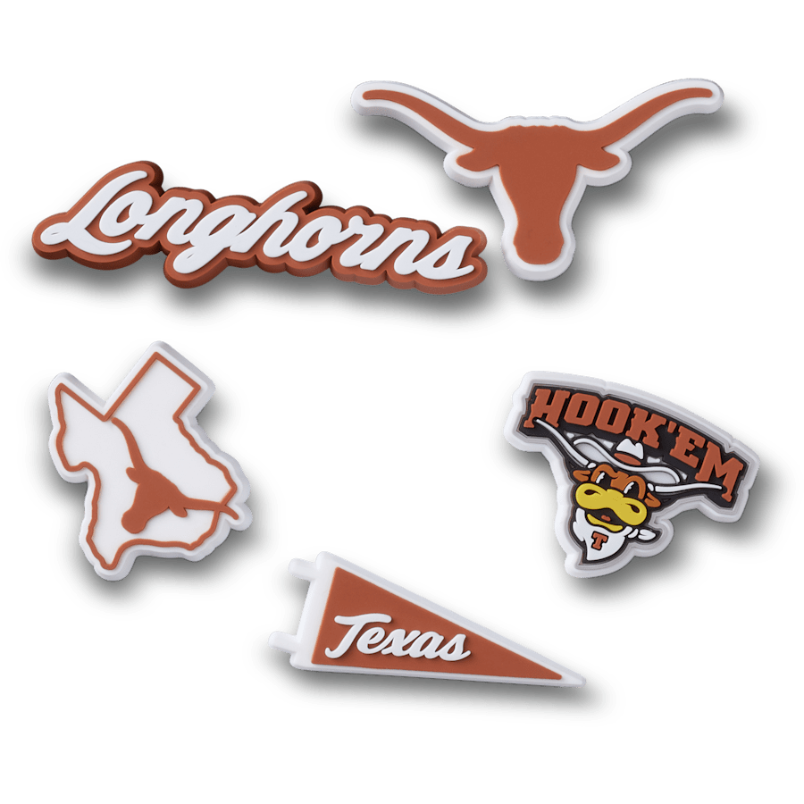 Women / Men / Kids Crocs - University of Texas 5 Pack Jibbitz™ charms
