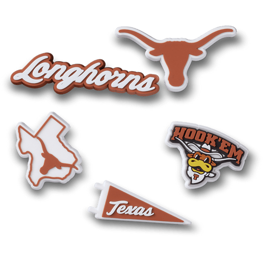 Women / Men / Kids Crocs - University of Texas 5 Pack Jibbitz™ charms