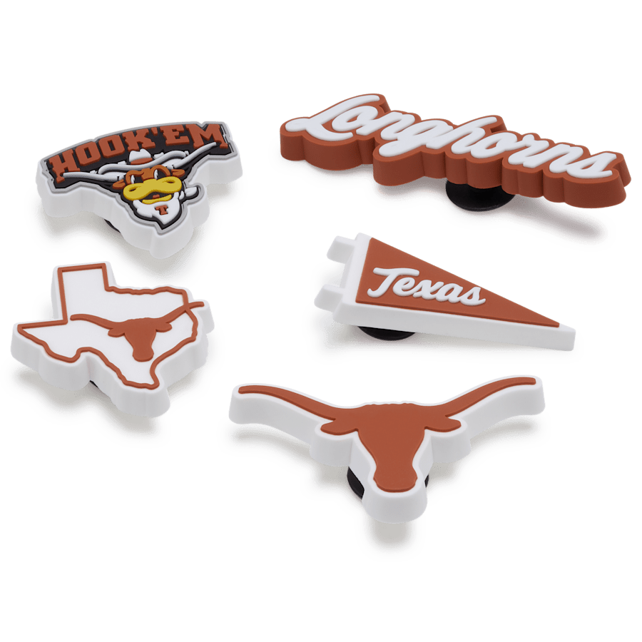 Women / Men / Kids Crocs - University of Texas 5 Pack Jibbitz™ charms