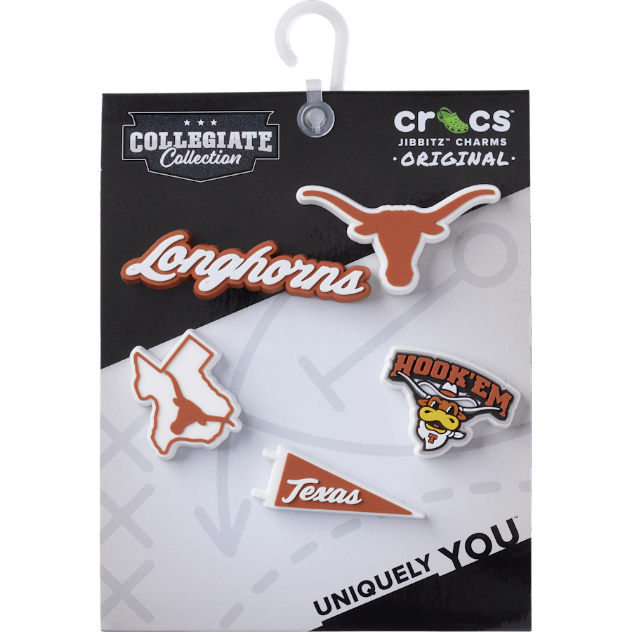 Women / Men / Kids Crocs - University of Texas 5 Pack Jibbitz™ charms