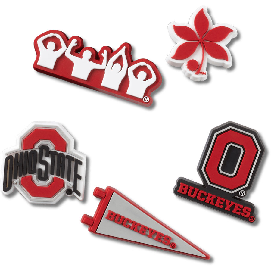 Women / Men Crocs - Ohio State University 5 Pack Jibbitz™ charms