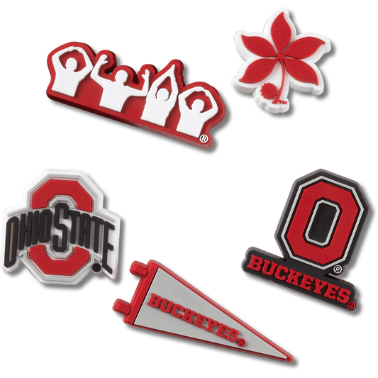 Women / Men Crocs - Ohio State University 5 Pack Jibbitz™ charms
