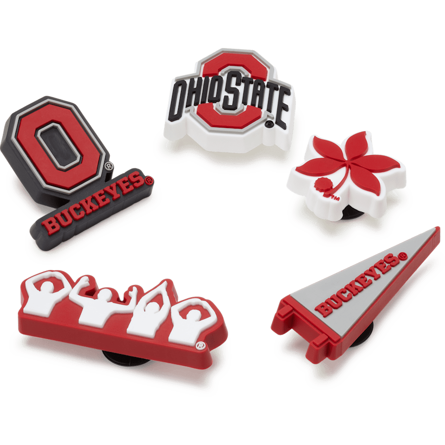Women / Men Crocs - Ohio State University 5 Pack Jibbitz™ charms