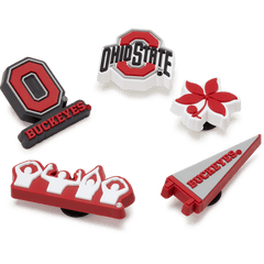 Crocs Ohio State University 5 Pack Jibbitz™ charms Women|Men|Jibbitz™ Charms