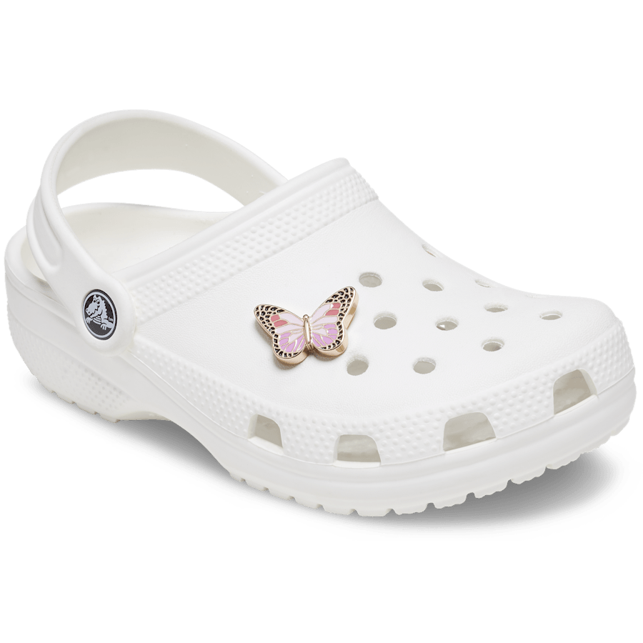 Women / Men Crocs - Pink Elevated Colorful Butterfly Jibbitz™ charms