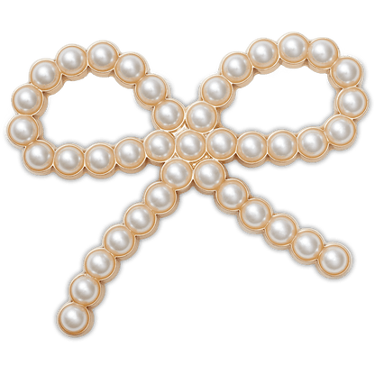 Women / Men Crocs - Pearl Bow Jibbitz™ charms