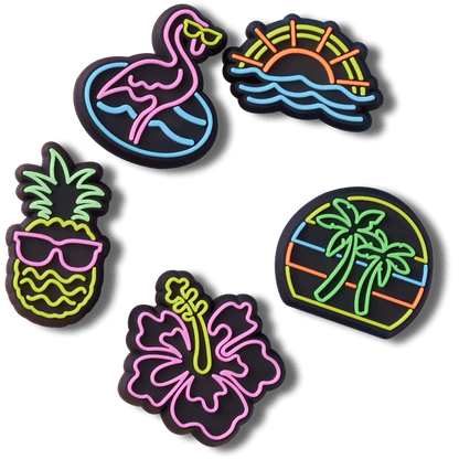 Women / Men Crocs - Lights Up Neon 5 Pack Jibbitz™ charms