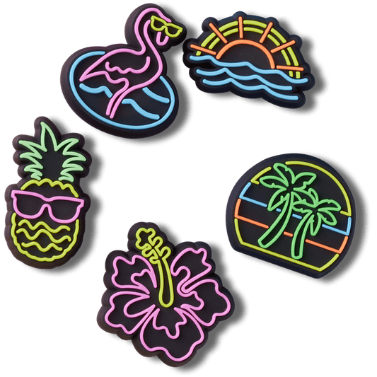Women / Men Crocs - Lights Up Neon 5 Pack Jibbitz™ charms