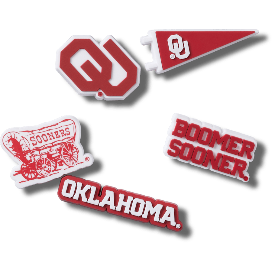 Women / Men / Kids Crocs - Univ of Oklahoma 5 Pack Jibbitz™ charms