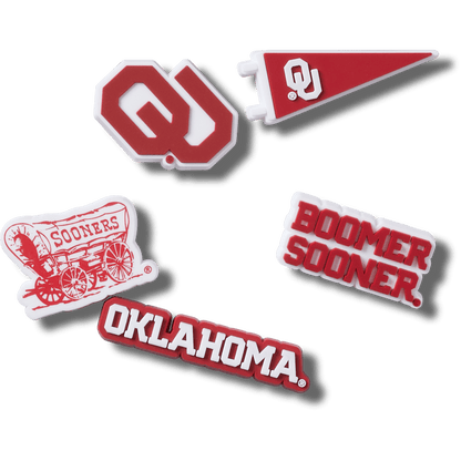Women / Men / Kids Crocs - Univ of Oklahoma 5 Pack Jibbitz™ charms