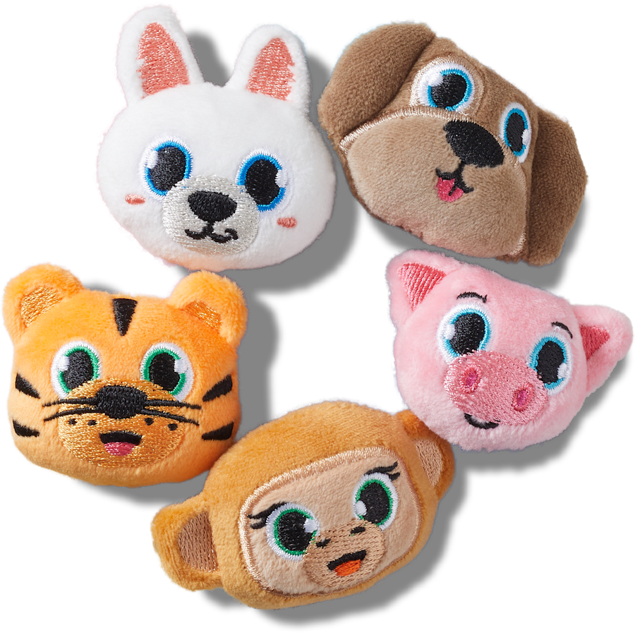 Women / Men Crocs - Fuzzy Animal 5 Pack Jibbitz™ charms