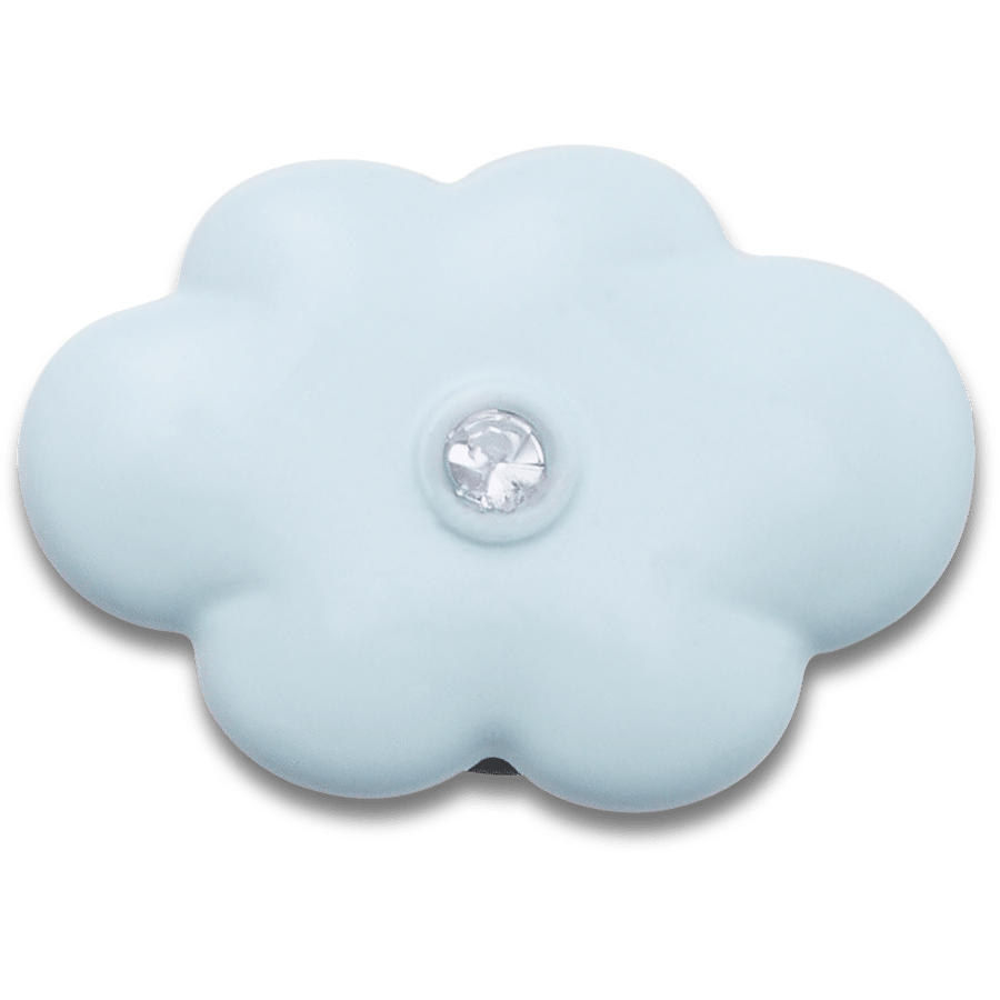 Women / Men Crocs - Blue Flower With Crystal Jibbitz™ charms