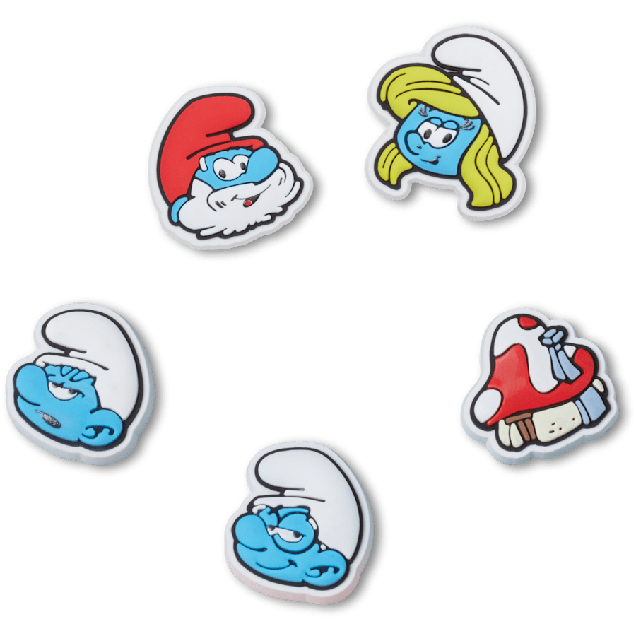Women / Men / Kids Crocs - Smurfs 5 Pack Jibbitz™ charms