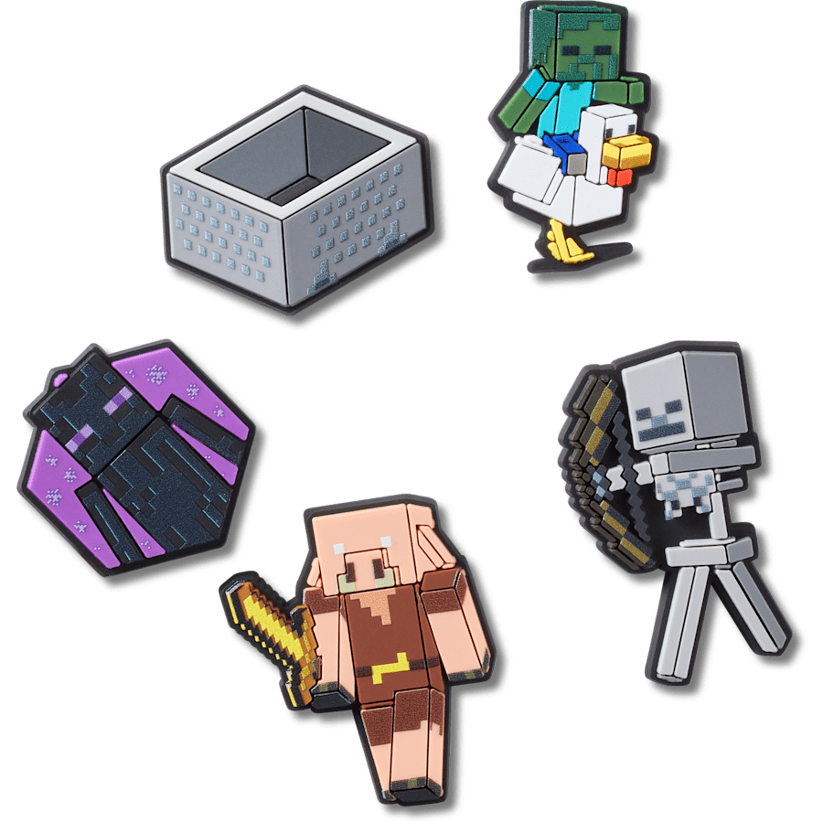 Women / Men / Kids Crocs - Minecraft 5 Pack Jibbitz™ charms