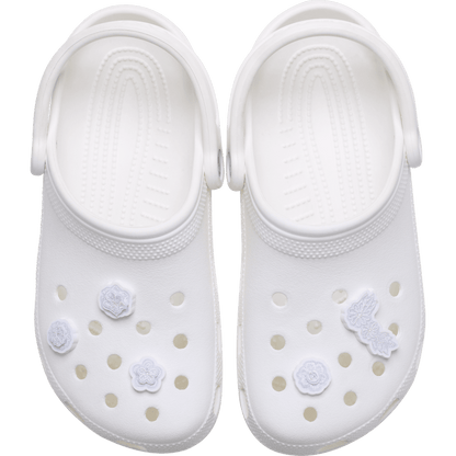 Women / Men Crocs - White Elegant Floral 5 Pack Jibbitz™ charms