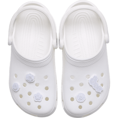 Crocs White Elegant Floral 5 Pack Jibbitz™ charms Women|Men|Jibbitz™ Charms