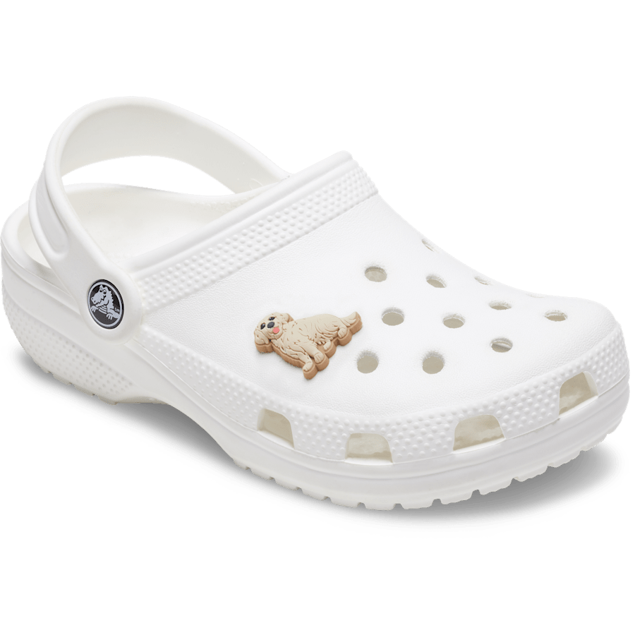 Women / Men Crocs - b'Golden Retriever Puppy Jibbitz Shoe Charm'