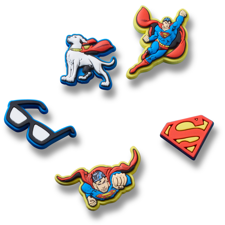Women / Men / Kids Crocs - Superman 5 Pck Jibbitz™ charms