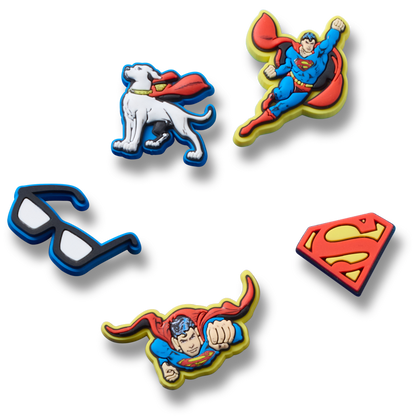 Women / Men / Kids Crocs - Superman 5 Pck Jibbitz™ charms