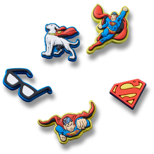 Women / Men / Kids Crocs - Superman 5 Pck Jibbitz™ charms