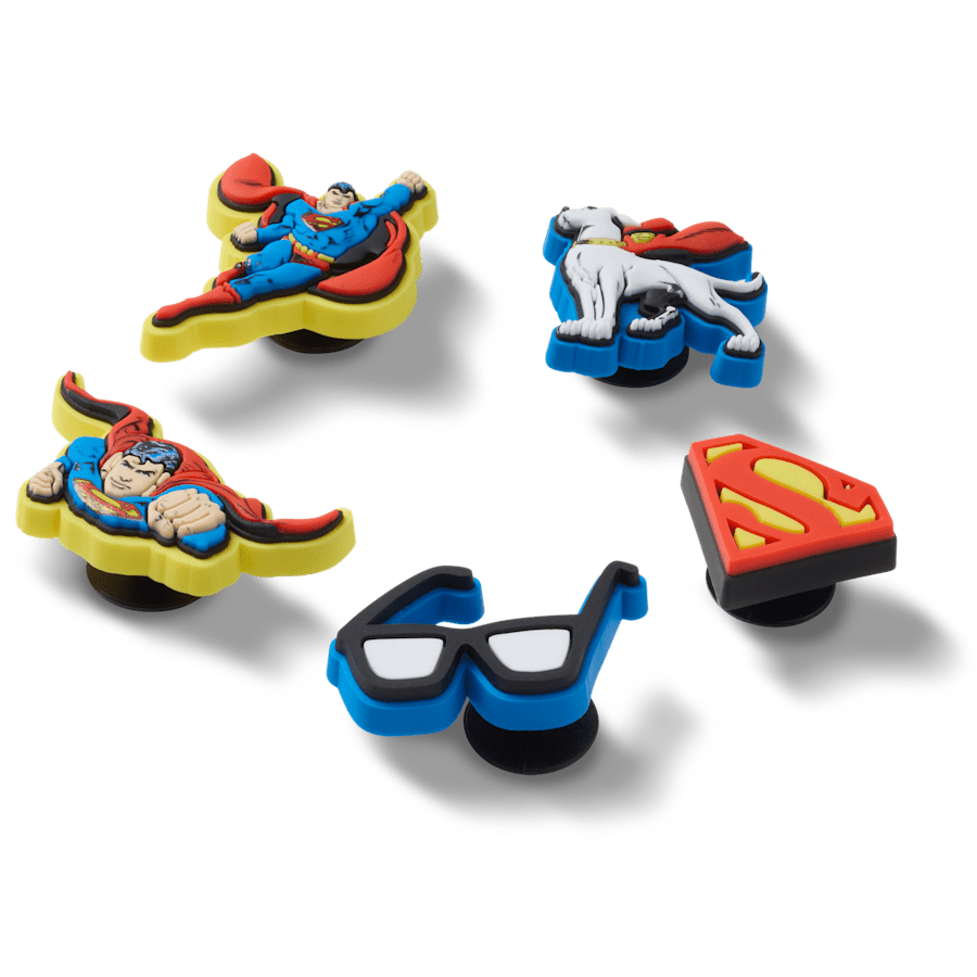 Women / Men / Kids Crocs - Superman 5 Pck Jibbitz™ charms