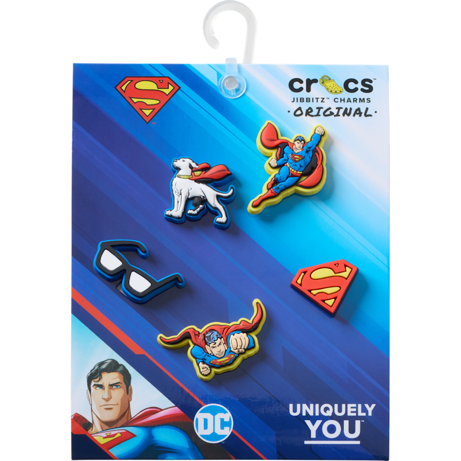 Women / Men / Kids Crocs - Superman 5 Pck Jibbitz™ charms